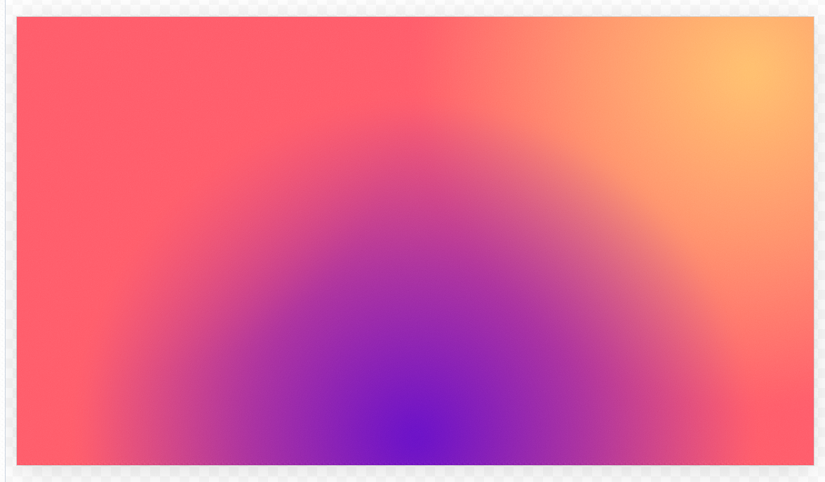 The coral, amber and violet gradient again, this time with each bloom pinned to an edge by its own dotted x and y param