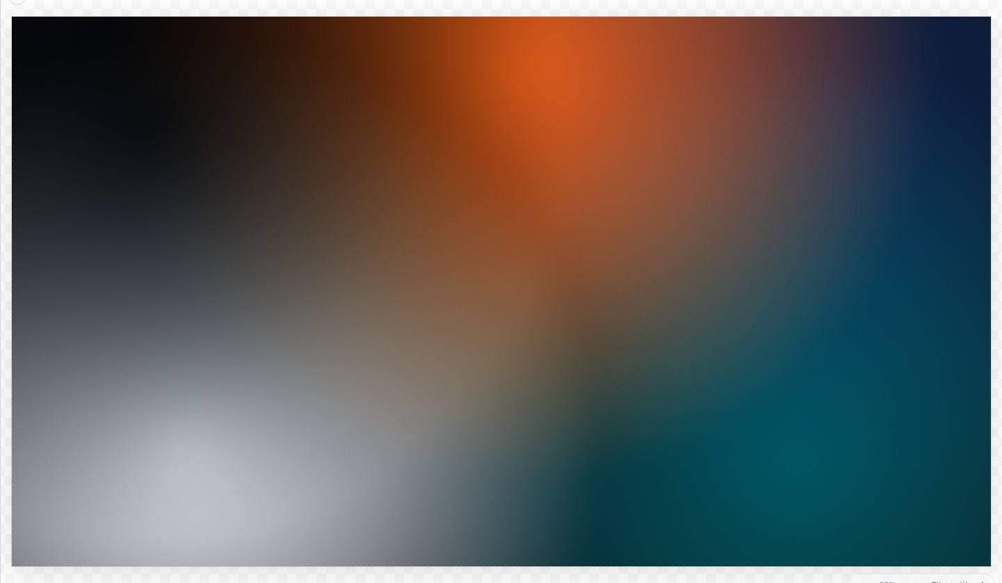 Mesh Gradient's output - a generative field of soft colour built entirely from your brand's palette tokens